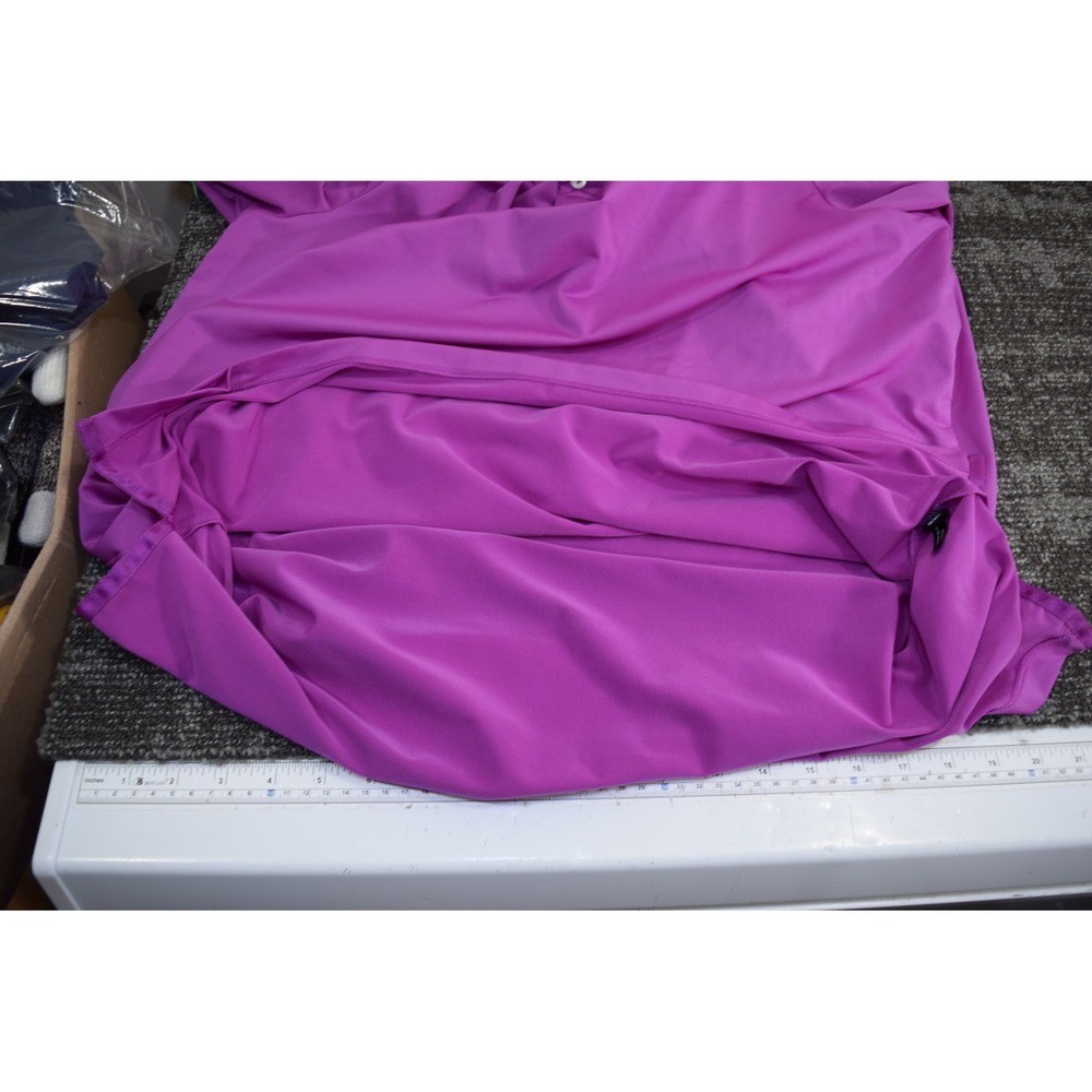 RLX Ralph Lauren Performance Quick Dry Golf Polo Shirt MENS L Purple MAGENTA - Picture 5 of 13